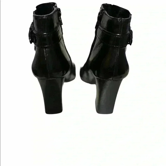 Franco Sarto Black Heeled Boots Size 6 1/2 - Picture 4 of 6